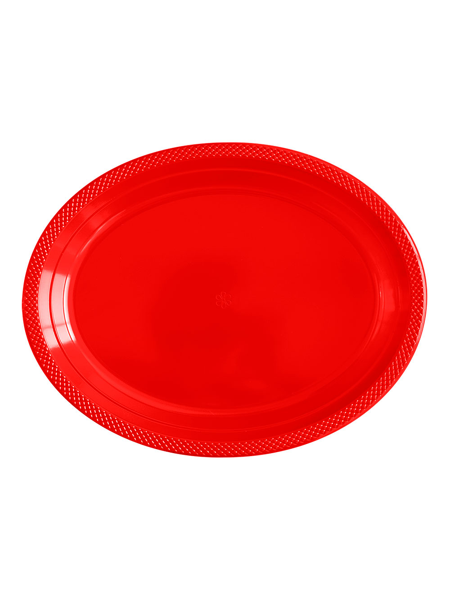 Bandeja Ovalada Deluxe Rojo X 5 Unidades 1
