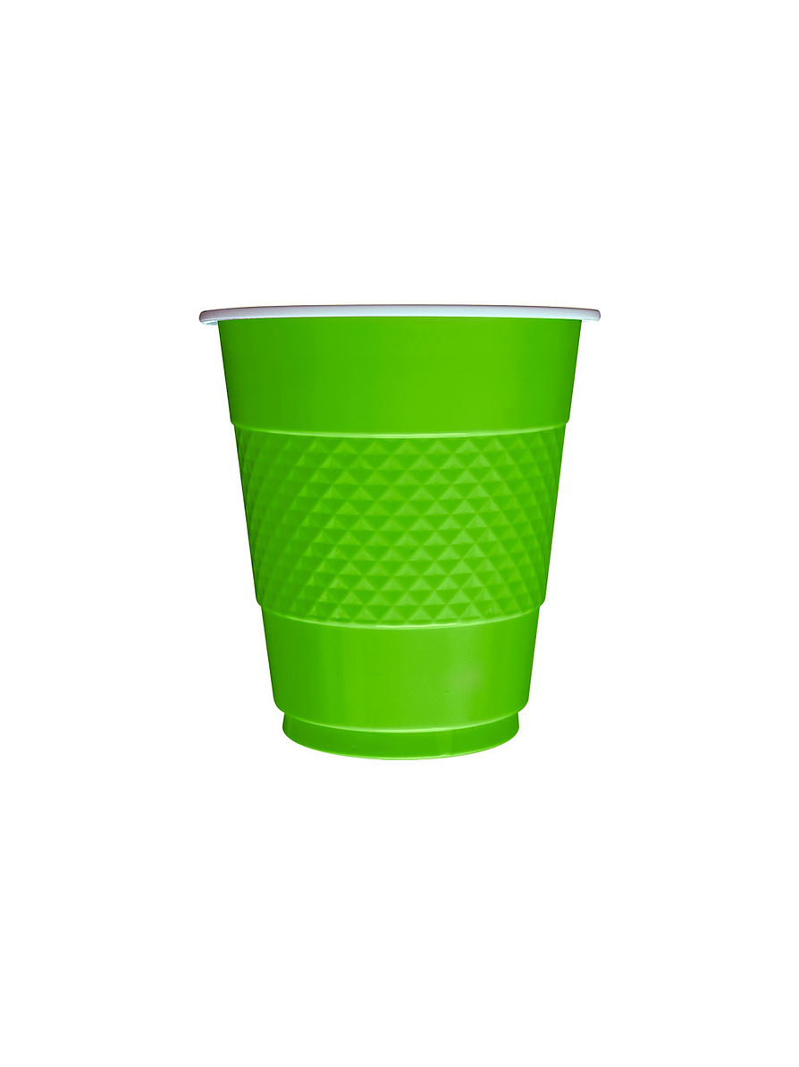Vaso 7 Oz Deluxe Verde Lima X 10 Unidades 1