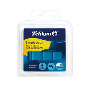 Pasta Limpiatipos Azul Pelikan x 4 piezas