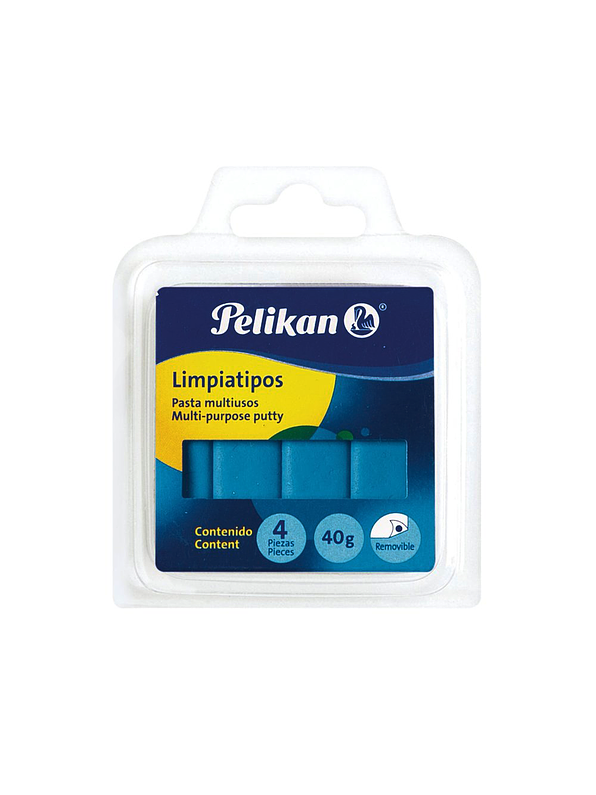 Pasta Limpiatipos Azul Pelikan x 4 piezas 1