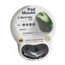 Pad Mouse Con Gel Negro Artecma