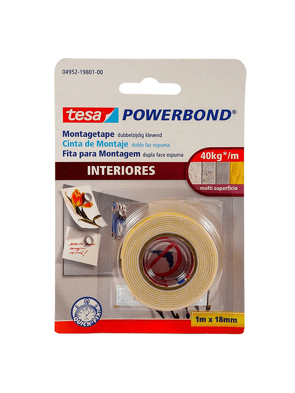 Cinta Doble Faz Espuma 18*1 1