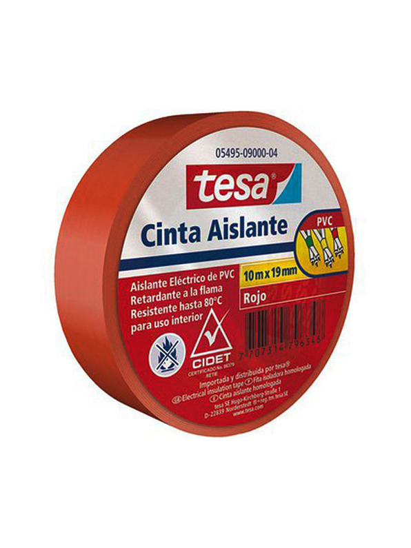 Cinta Aislante Roja 19*10 1