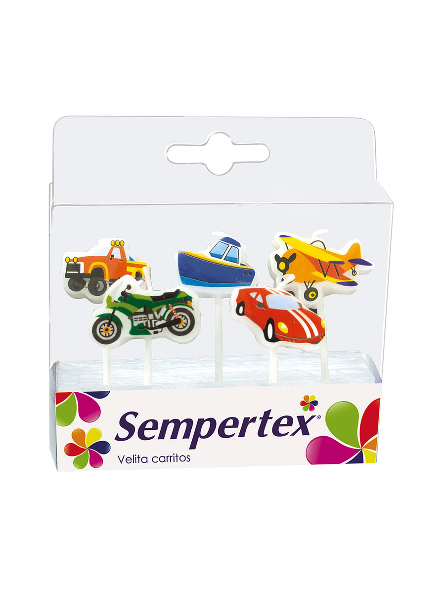 Velitas Figuras de Carritos x 5 Unidades 1