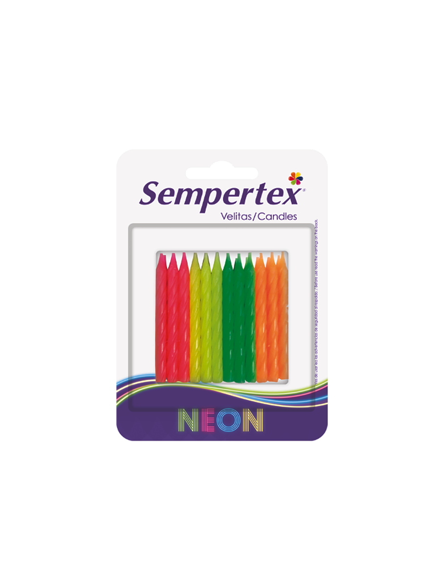 Velita Neon Espiral x 24 1