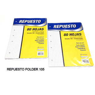 Repuesto Pasta De Argolla 105 Cuadros