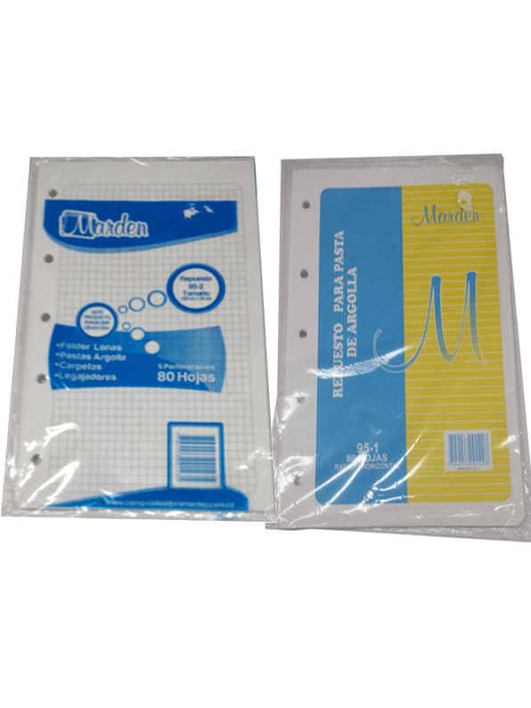 Repuesto Pasta De Argolla 95 Cuadros 1