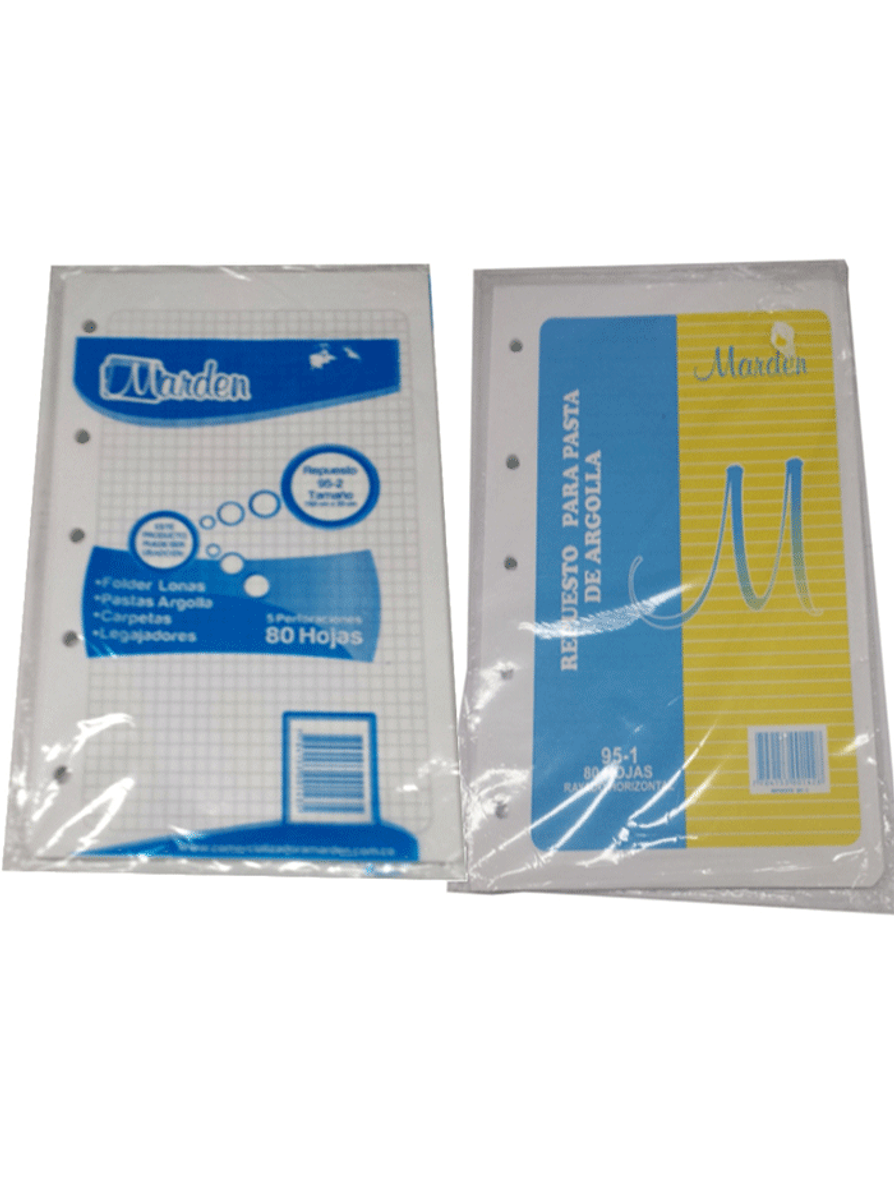 Repuesto Pasta De Argolla 95 Cuadros 1