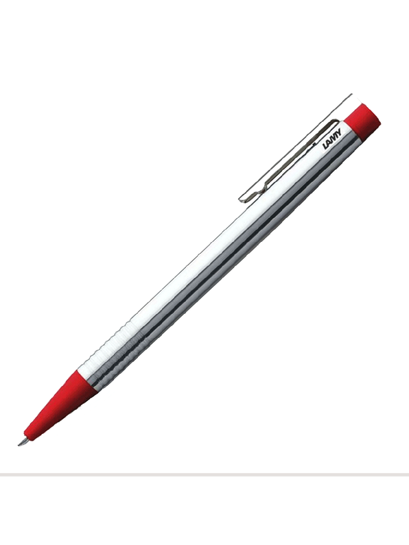 Bolígrafo Lamy Logo Acero Rojo 1