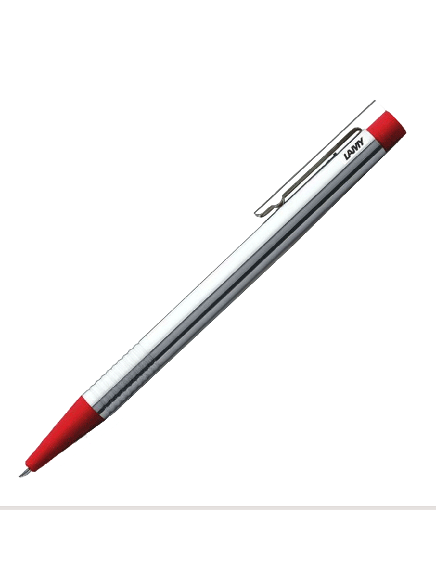 Bolígrafo Lamy Logo Acero Rojo 1