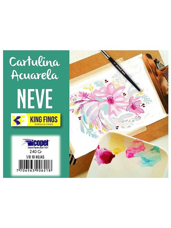 Cartulina Acuarela Neve 1/8 X 1 Unidad 1