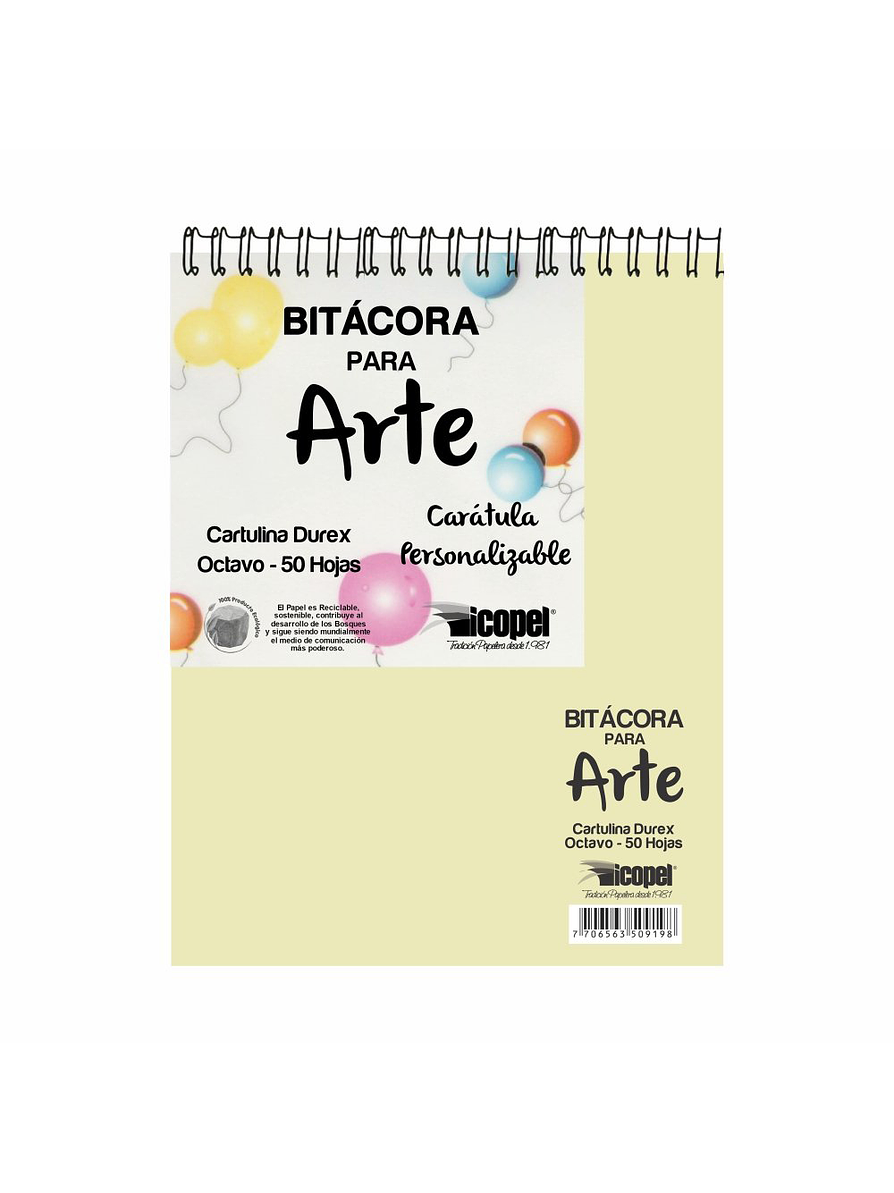 Bitácora Cartulina Durex 1/8 1