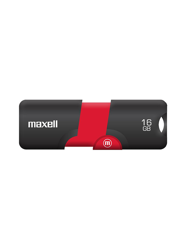 Maxell Memoria USB Flix 2.0 De 16Gb Negro/Rojo 1