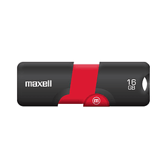 Maxell Memoria USB Flix 2.0 De 16Gb Negro/Rojo