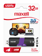 Maxell Memoria USB Flix 2.0 De 32Gb Negro/Morado - Miniatura 2