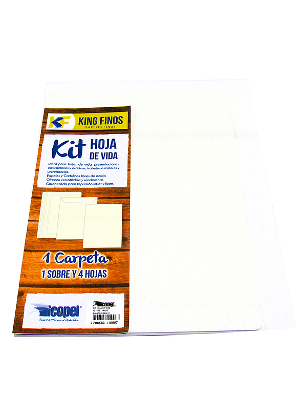 Kit Hoja De Vida King Finos Blanco Granito 1