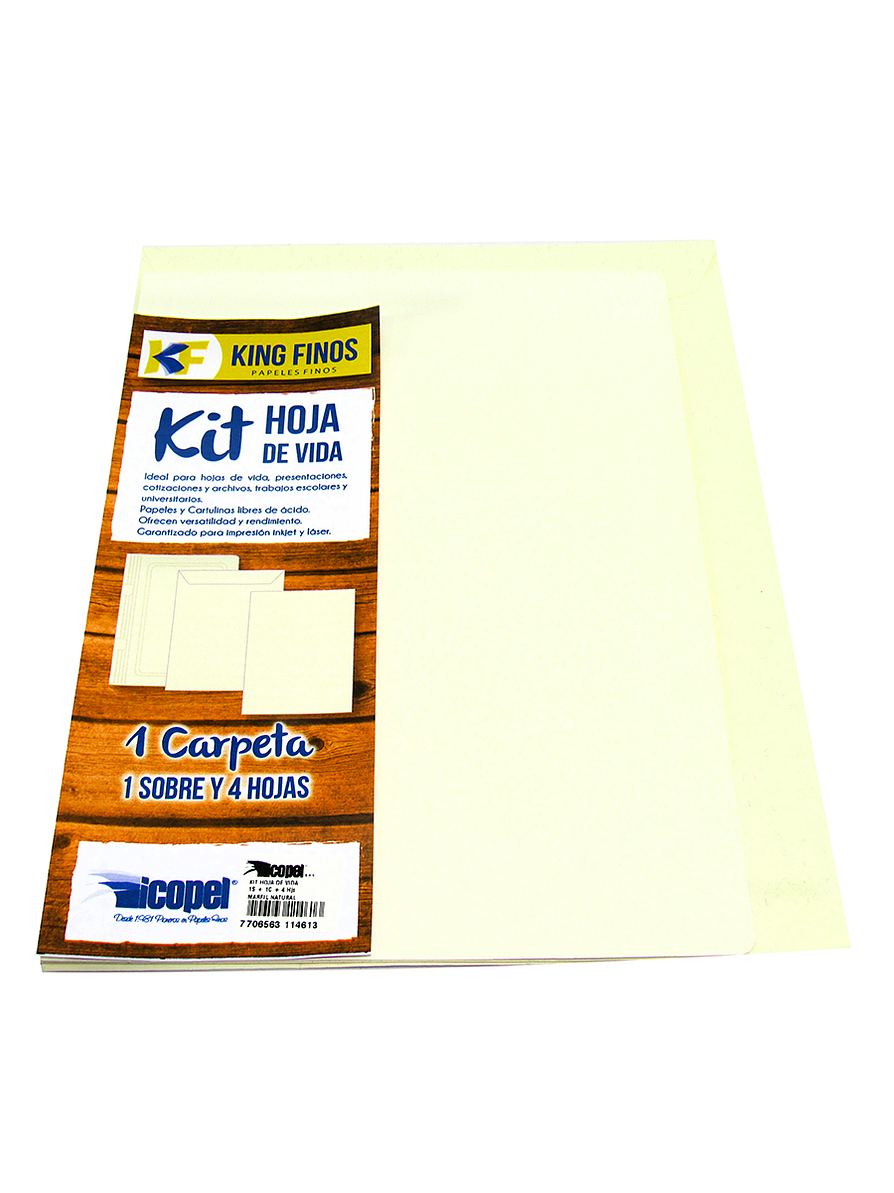 Kit Hoja De Vida King Finos Marfil Natural 1