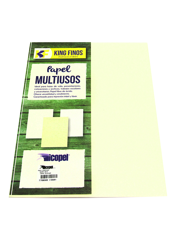Papel Multiusos King Finos Marfil X 20 Hojas 1