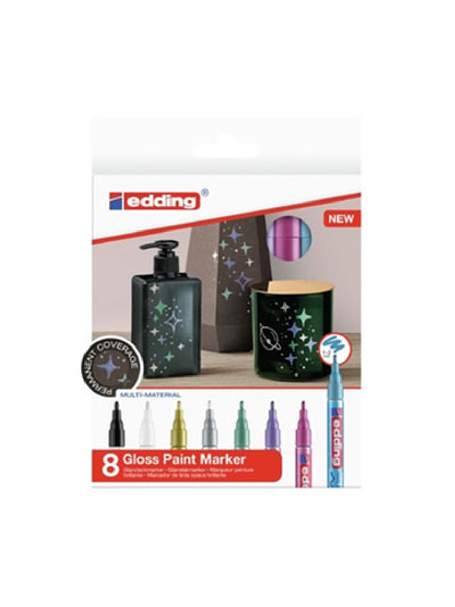 Marcadores Metálicos Edding 751 X 8 Unidades 1