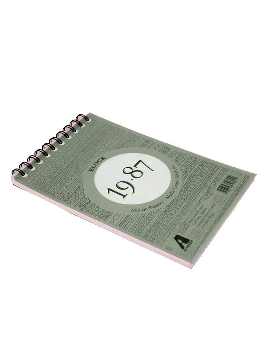 Block 19.87 Mix De Papeles 1/2 Carta 1