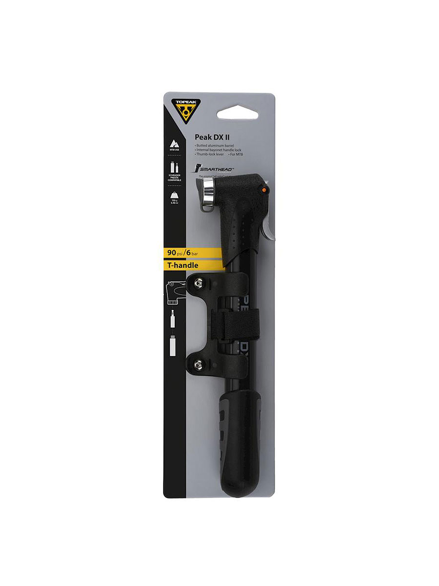 Bomba Inflador Peak Dx Ii 90Psi Smarthead Negro 1