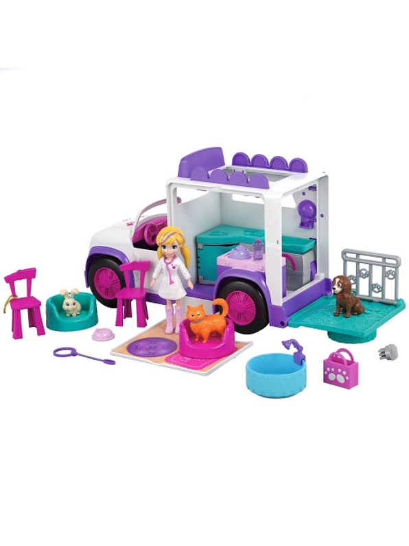 Polly Pocket Hospital Móvil De Animalitos 2