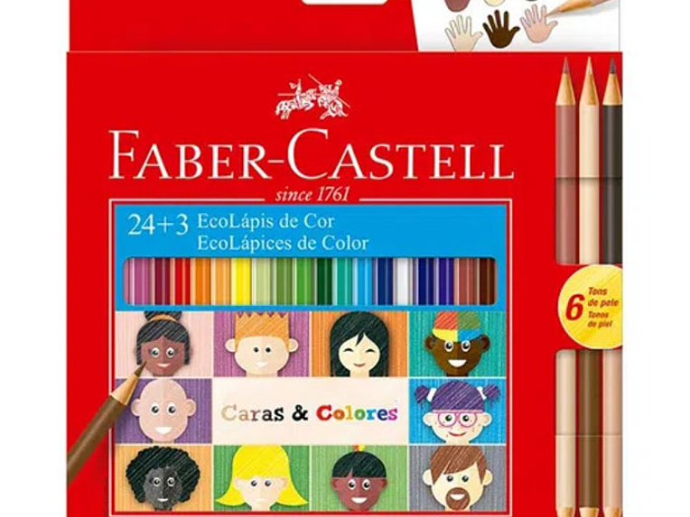 Colores Faber-Castell Caras Y Colores 24 + 3