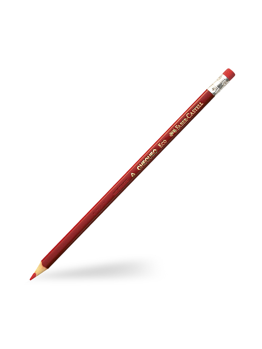Lápiz Rojo Chequeo Triangular Faber-Castell 1