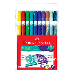 Plumones de Colores Faber Castell Fiesta Lavable 60 Pz