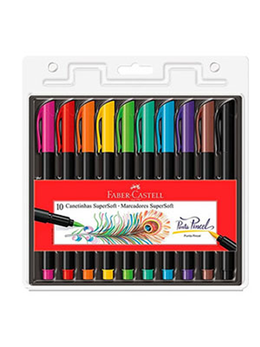 Plumones Faber-Castell Supersoft X 10 Unidades 1