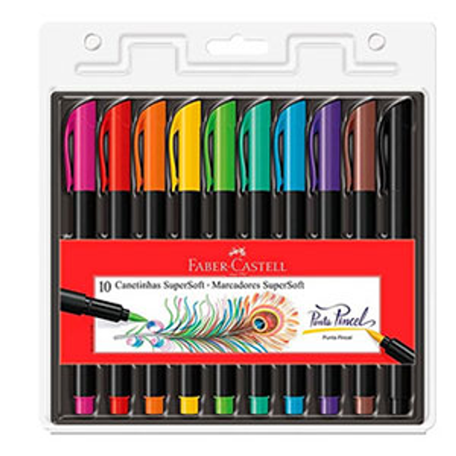 Plumones Faber-Castell Supersoft X 10 Unidades 1