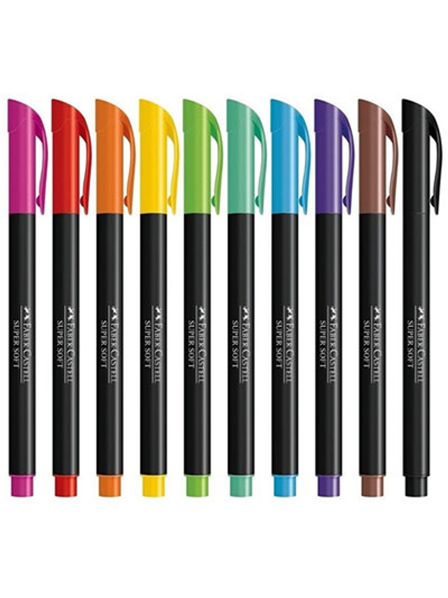 Plumones Faber-Castell Supersoft X 10 Unidades 2