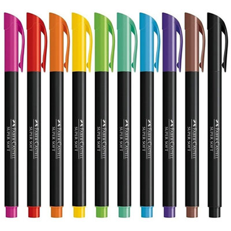 Plumones Faber-Castell Supersoft X 10 Unidades 2