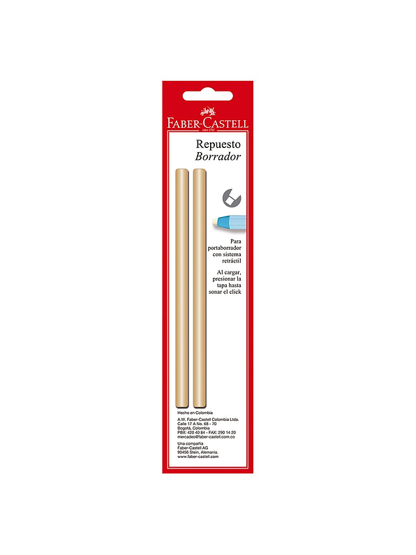 Repuesto Faber-Castell Porta Borrador X 2 1