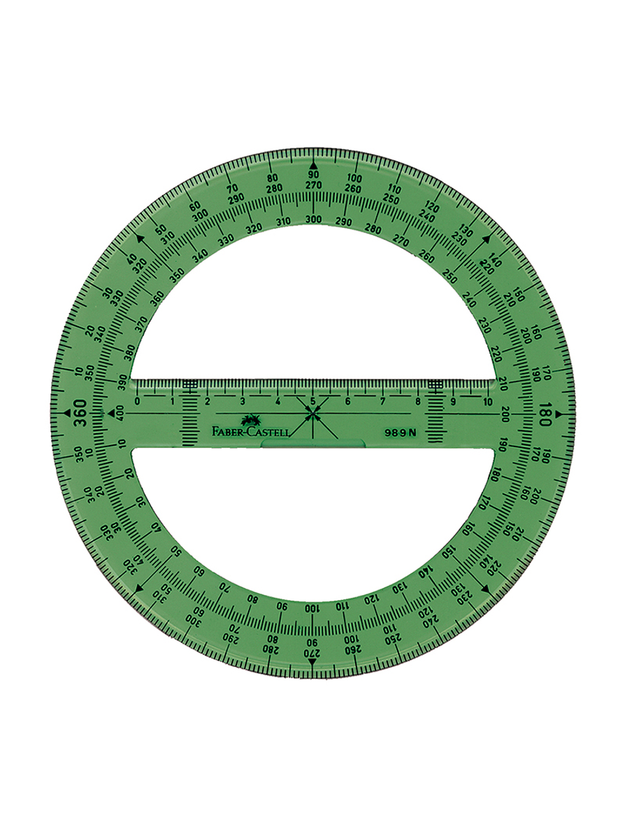 Transportador Faber-Castell 360 Grados 1