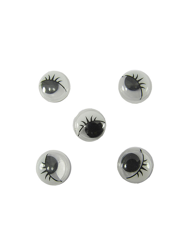 Ojos Movibles Con Pestañas 2