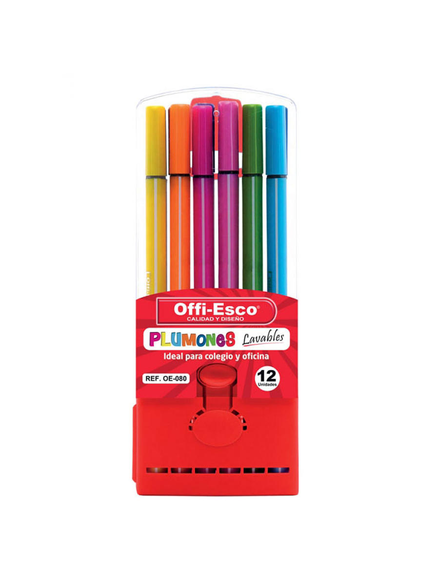 Plumón Triangular Lavable X 12 Unidades 1