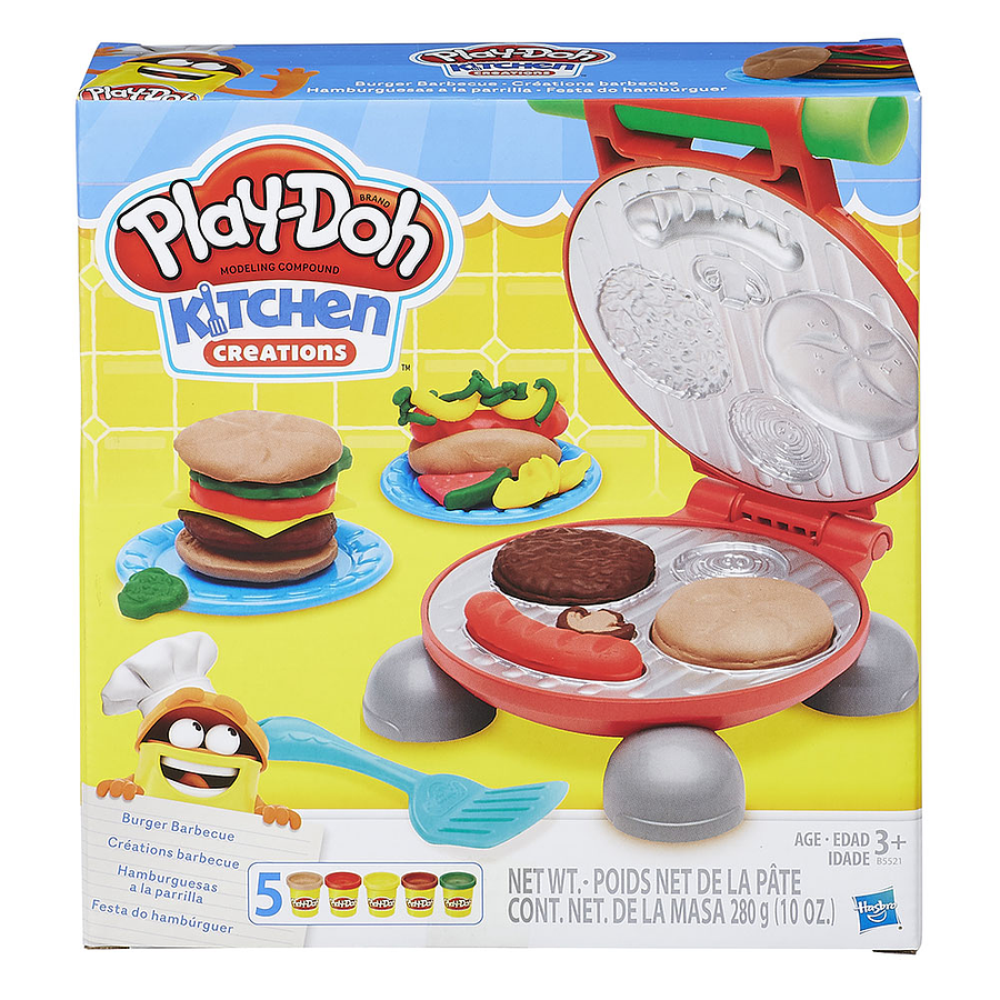 Play-Doh Kitchen Creations Hamburguesas A La Parrilla 1