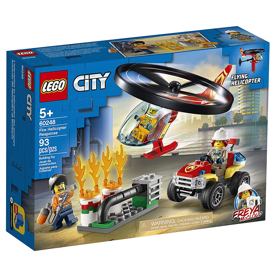 Lego City Intervención Del Helicóptero De Bomberos 1