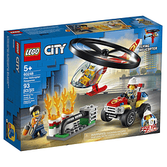 Lego City Intervención Del Helicóptero De Bomberos