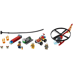 Lego City Intervención Del Helicóptero De Bomberos