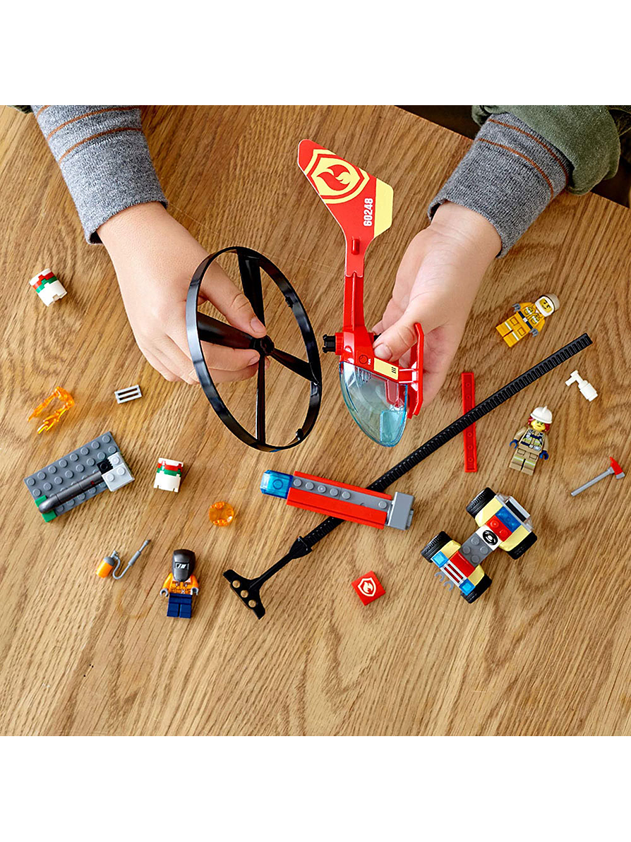 Lego City Intervención Del Helicóptero De Bomberos 3