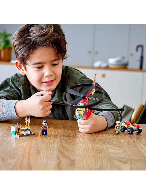 Lego City Intervención Del Helicóptero De Bomberos 4