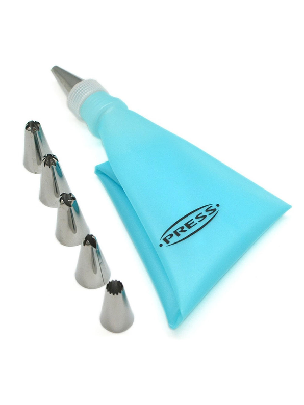 Manga Para Decorar En Silicona Con 6 Boquillas 1