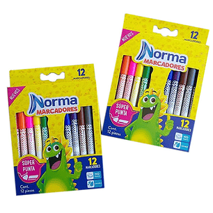 Marcadores Lavables Norma