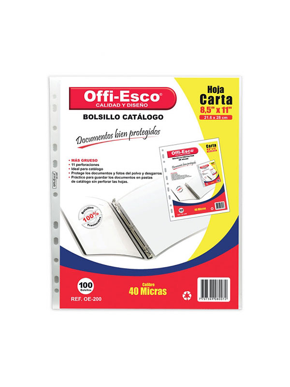 Bolsillo catalogo carta x 100  1