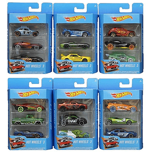 Hot Wheels Paquete x 3 Unidades