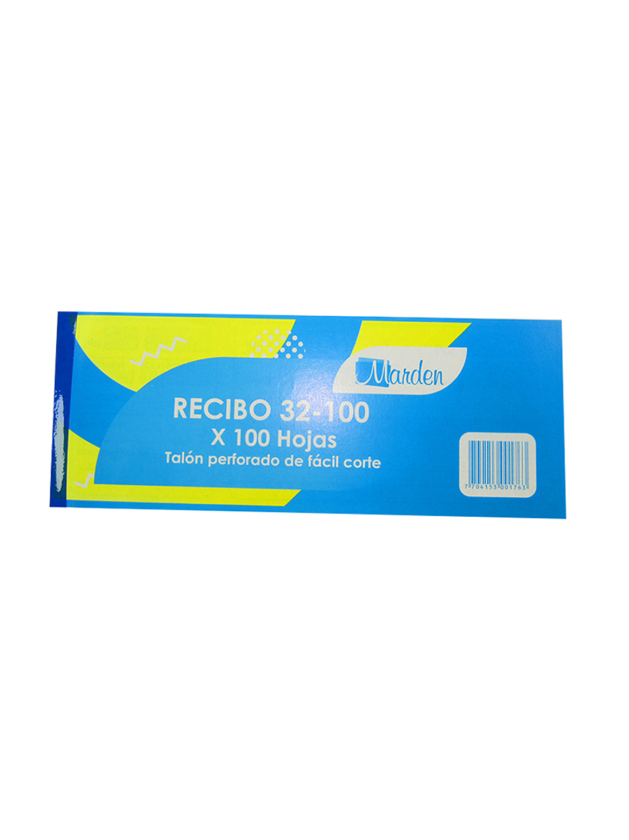 Recibo Con Talón 32-100 1