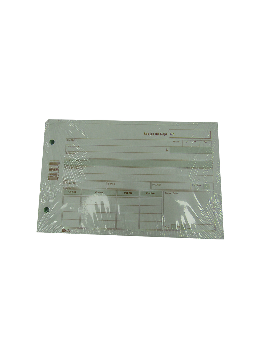Recibo De Caja 22X50 CC. 1