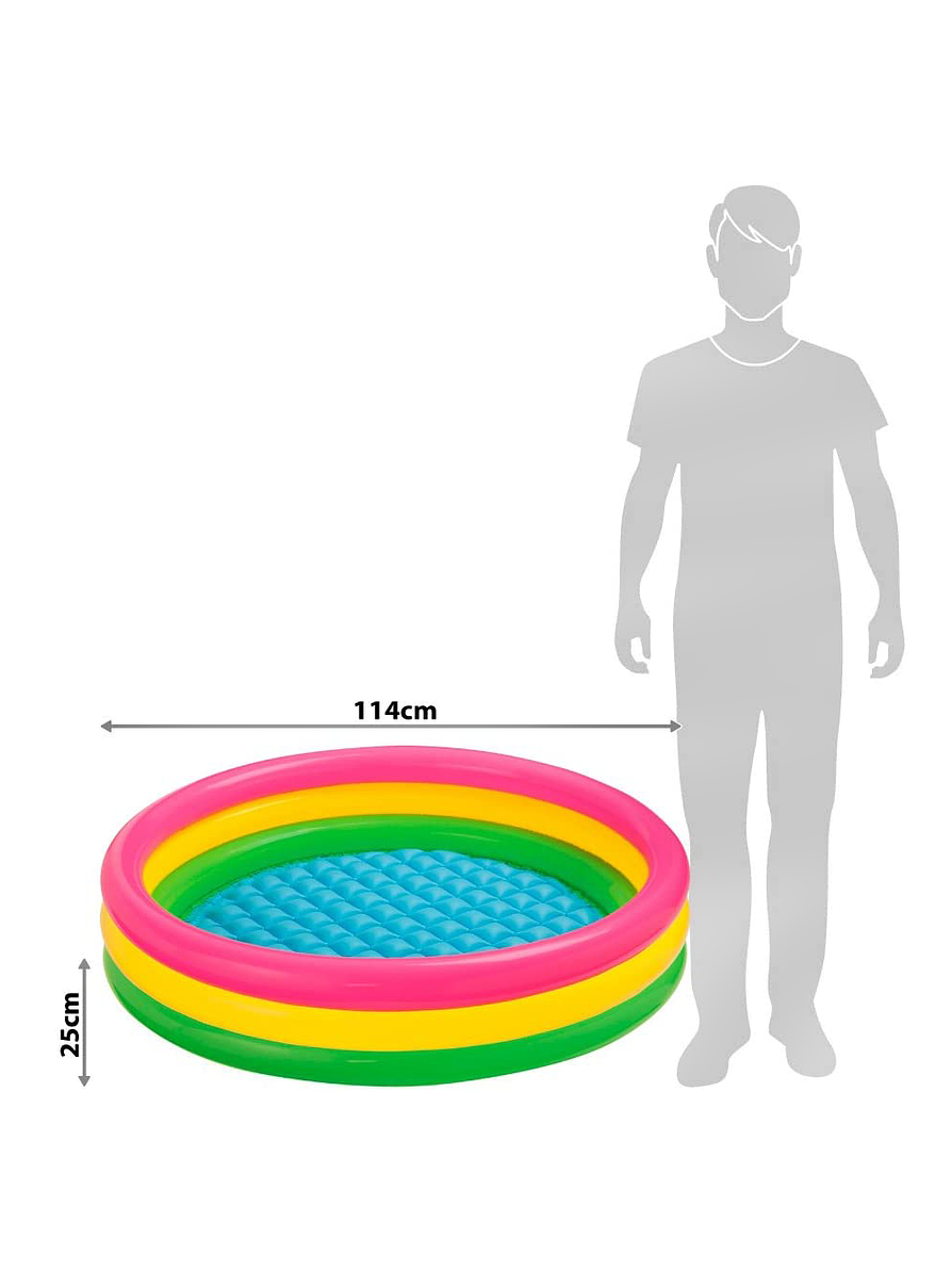 Piscina Inflable Tres Anillos 114  X 25 cm 2